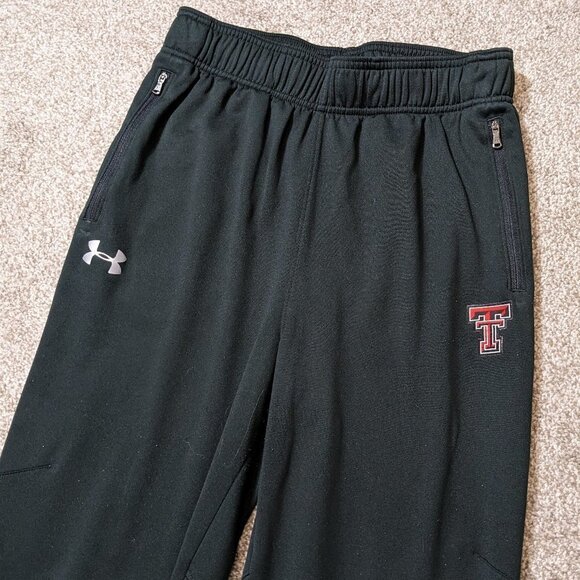 Under Armour Pants - Women's "Under Armour" Texas Tech Loose Activewear, Black/Red Pants; Size S